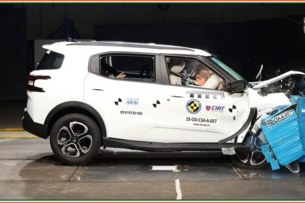 Citroen Aircross ने Bharat NCAP में 5 स्टार सुरक्षा रेटिंग हासिल की