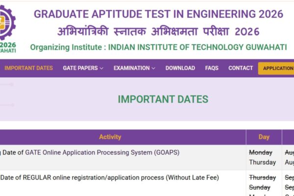 GATE Registration 2026: IIT गुवाहाटी ने आवेदन की समय सीमा बढ़ाई, जानें कैसे करें आवेदन gate2026.iitg.ac.in पर