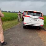 सपा नेता पर जान से मारने की धमकी का आरोप:दो फॉर्च्यूनर गाड़ियों से पहुंचे हमलावर, युवक पर तानी पिस्टल, VIDEO