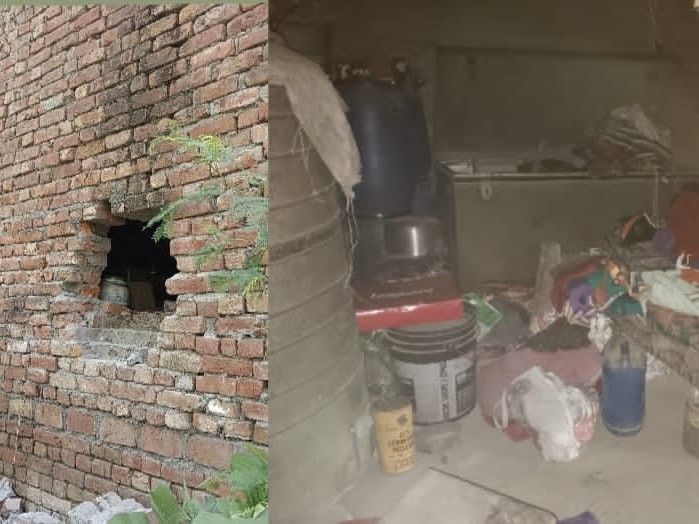 रामपुर में सेंध लगाकर दो बंद घरों में चोरी:सोने-चांदी के जेवर चुराए, पुलिस जांच में जुटी, मालिक मजदूरी पर गए थे
