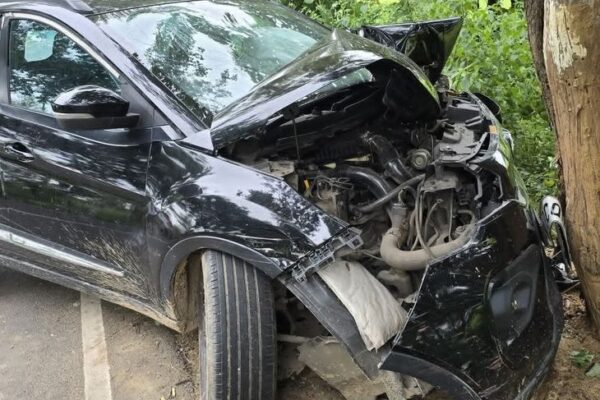 Bihar News: Car से टला बड़ा हादसा, खैरा-सोनो मार्ग पर पेड़ से टकराई तेज रफ्तार वाहन, तीन लोगों ने बचाई जान