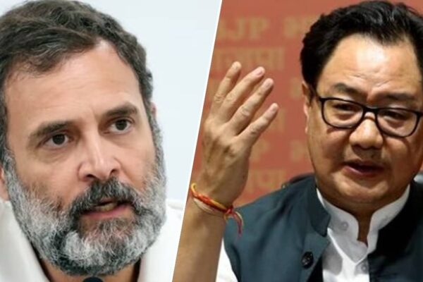 “First LoP: विदेश जाकर देश के खिलाफ बोलने वाले राहुल गांधी पर किरण रिजिजू की आलोचना”