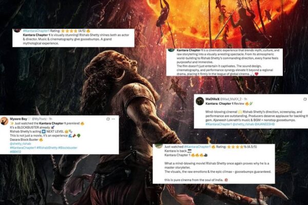 Kantara Chapter 1: Early Reviews में ‘5 Star Ratings’ के साथ नेटिज़न्स ने रिषभ शेट्टी की प्रीक्वल की बनाई शानदार तस्वीर