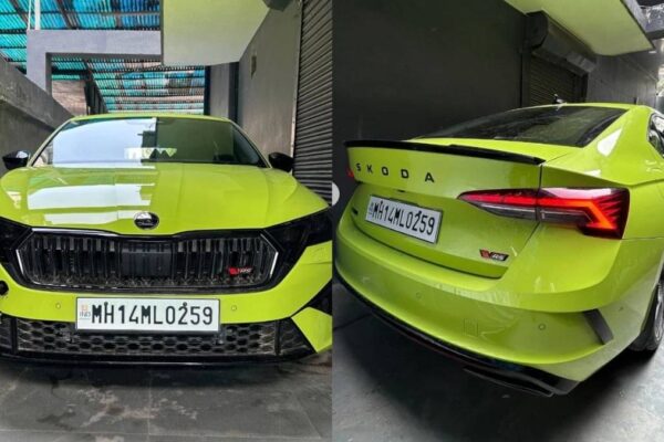 स्कोडा Octavia RS बिना ढके स्पॉट, लॉन्च से पहले जानें अपेक्षित कीमत और फीचर्स