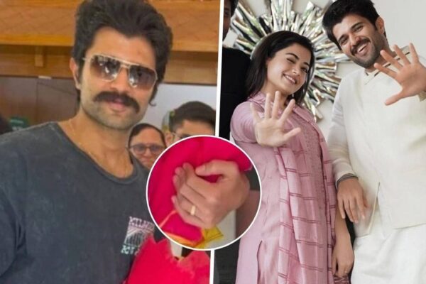 Engagement: विजय देवरकोंडा ने रश्मिका मंदाना के साथ सगाई के बाद पहली बार सार्वजनिक उपस्थिति दी, वायरल वीडियो में दिखाया अपनी अंगूठी।